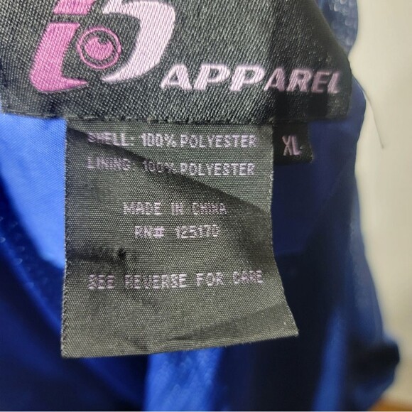 Size XL J 5 Apparel Women's %100 Polyester Jacket Full Zip Blue - Picture 9 of 11